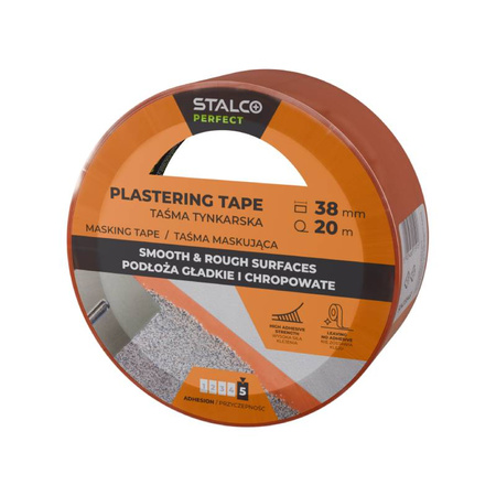 Taśma tynkarska 38mmx20m PP pomarańczowa S-38461 STALCO