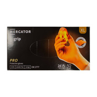 Rękawice nitrylowe pomarańczowe XL PP opak. 50szt MERCATOR