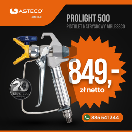 Profesjonalny pistolet malarski 500 17N201 AIRLESSCO